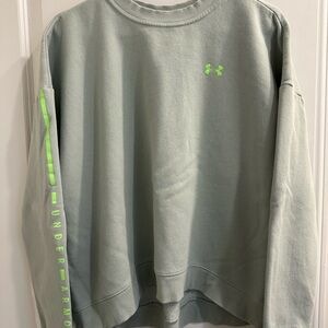 Under Armour Men's Light Green Crewneck Sweater